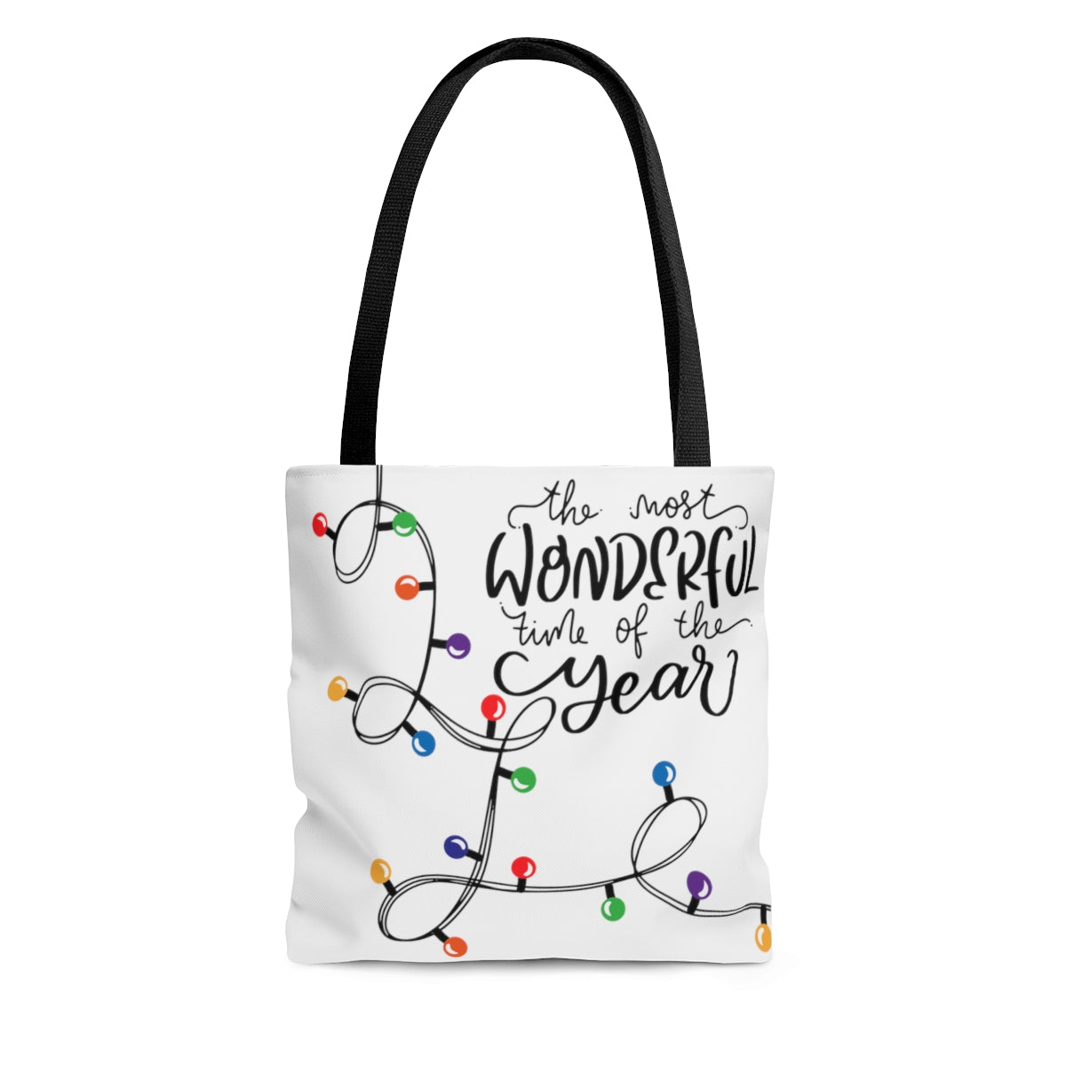 The Most Wonderful Time of Year Tote Bag - Travel Grocery Carry-on