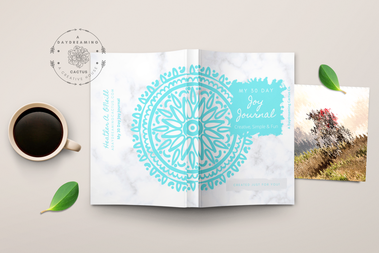 My 30 Day Joy Journal ~ Simple Mandala Theme Designed Interior ~ Multiple Various Colorful Covers ~ JJM02