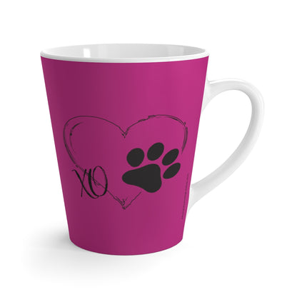 Copy of Blue Some Things Fill Your Heart Without Trying Pup - Heart and Paw Latte Mug ~ Dog Lovers Coffee Tea Drinkware