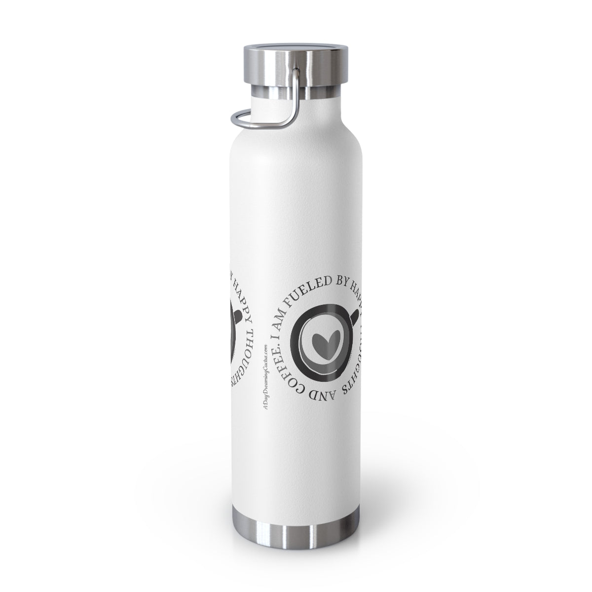 I'm Fueled By Happy Thoughts and Coffee - 22oz Vacuum Insulated Bottle - Hot or Cold