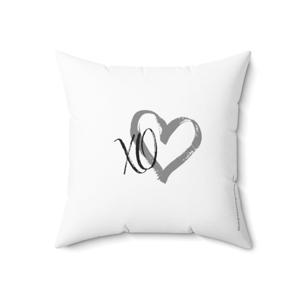 White Square Pillow Case - Home Is Where My Dog Is - Home Decor Pillow Cover - Accent Pillow Cover