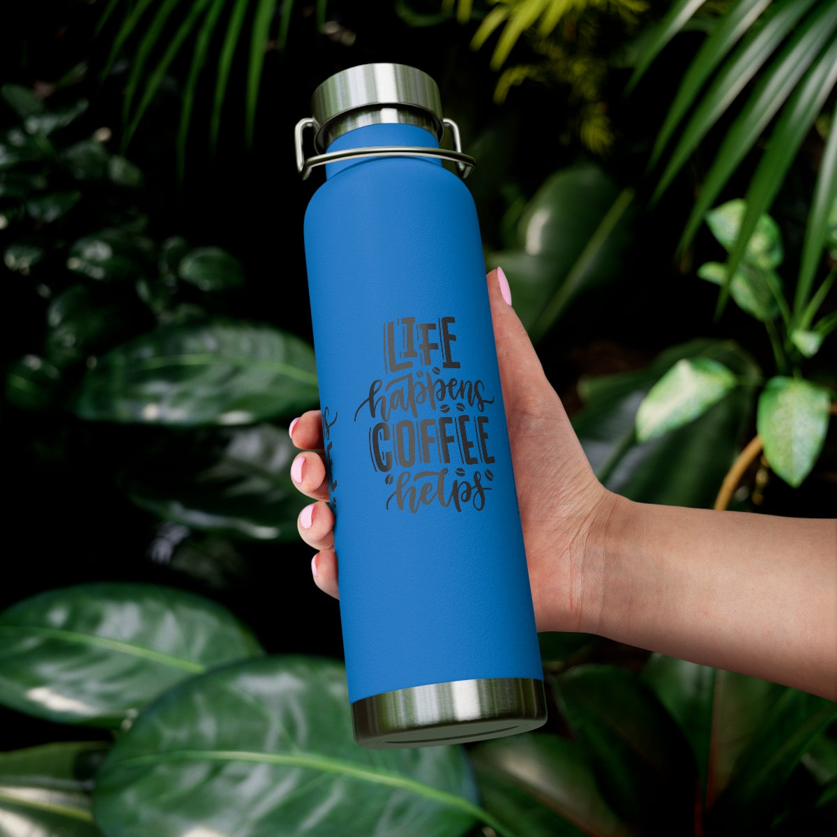 Life Happens Coffee Helps - 22oz Vacuum Insulated Bottle - Hot or Cold