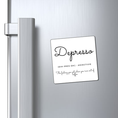Coffee Lovers Magnet ~ Depresso Definition