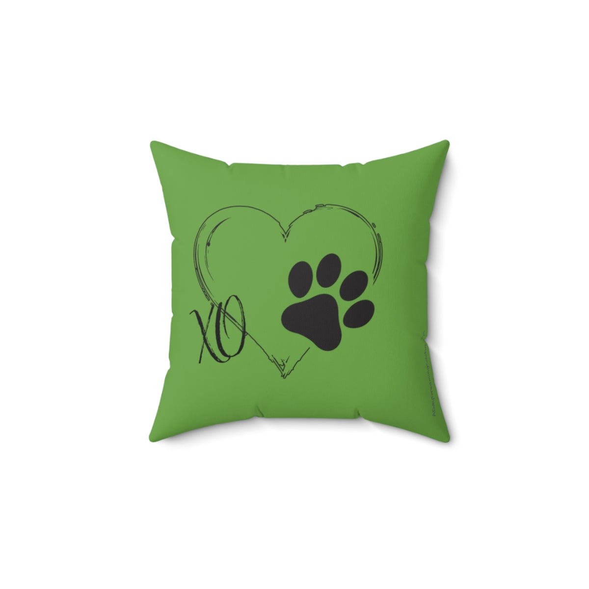 Green Square Pillow Case - Some Things Fill Your Heart Without Trying - Home Decor Pillow Cover - Accent Pillow Cover