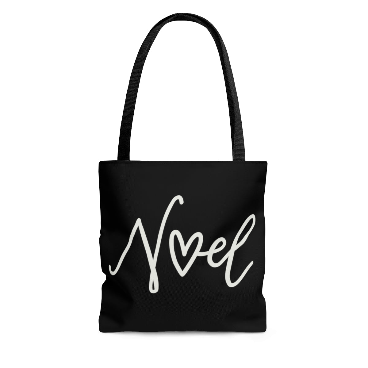 Noel Black Holiday Tote Bag - Travel Grocery Carry-on