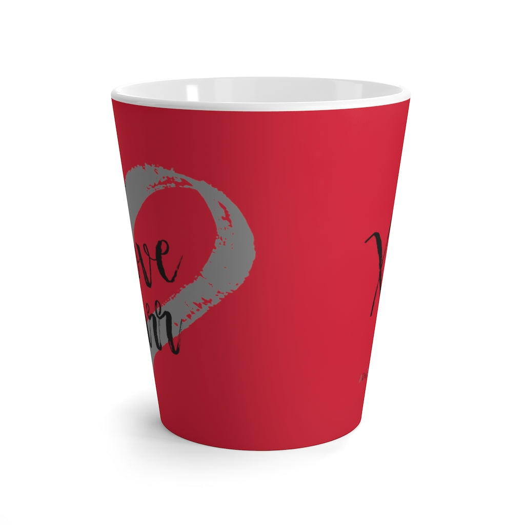 Live Love Purr - Red Coffee Latte Mug - Tea Cup