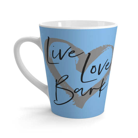 Live Love Bark - Blue Latte Coffee Mug - Tea Cup