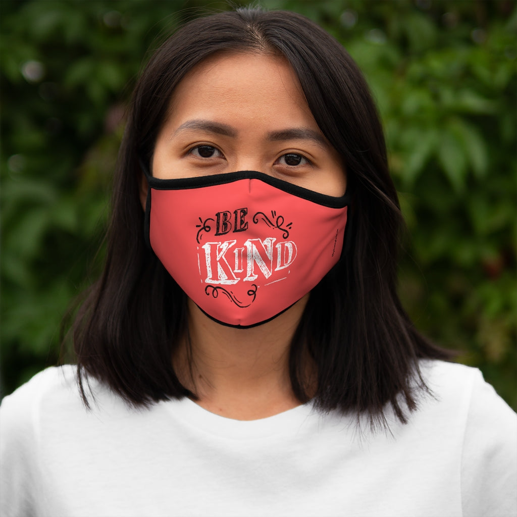 Be Kind Coral Classic Style Form Fitted Polyester Face Covering Mask