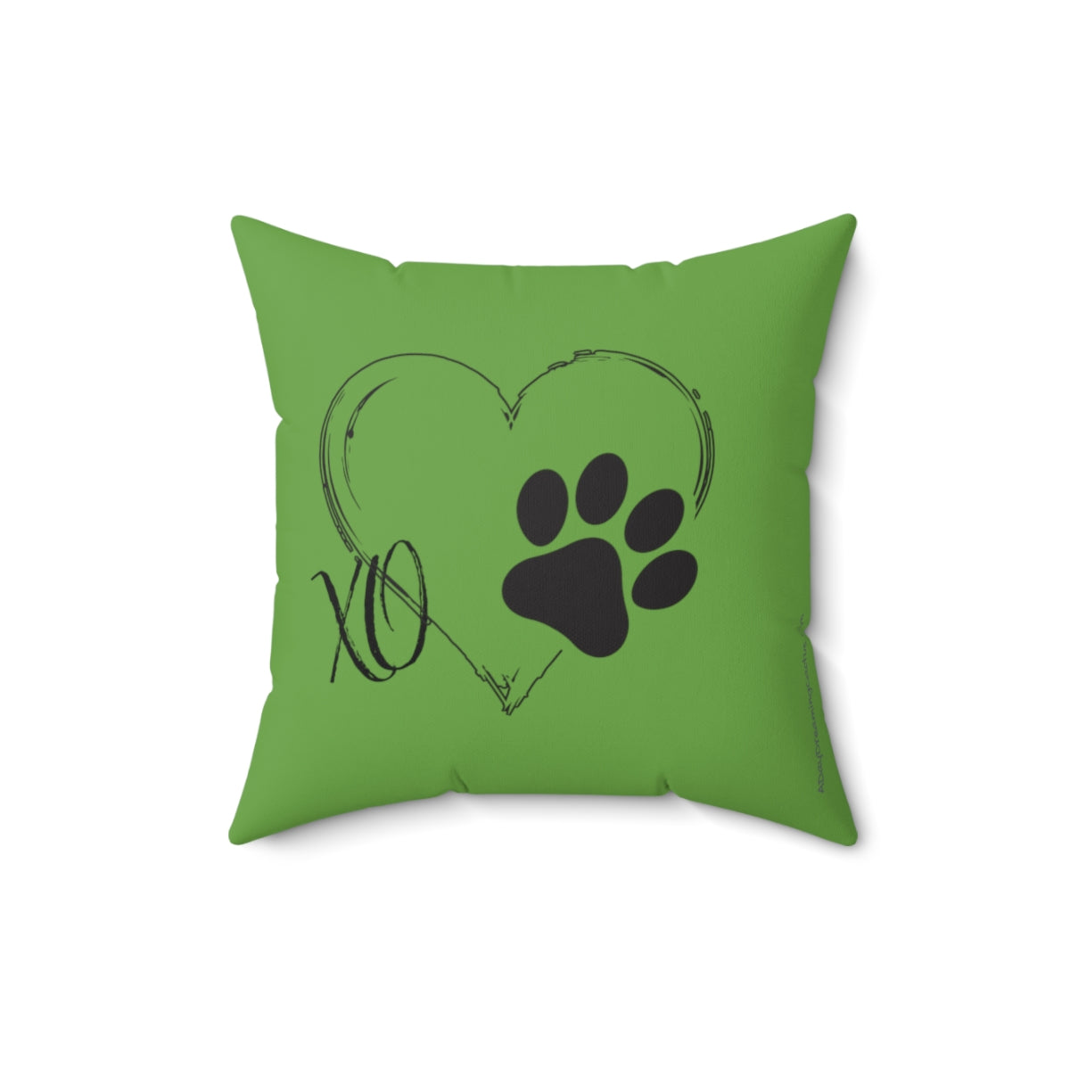 Green Square Pillow Case - Some Things Fill Your Heart Without Trying - Home Decor Pillow Cover - Accent Pillow Cover