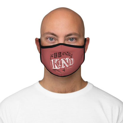 Be Kind Maroon Classic Style Form Fitted Polyester Face Covering Mask