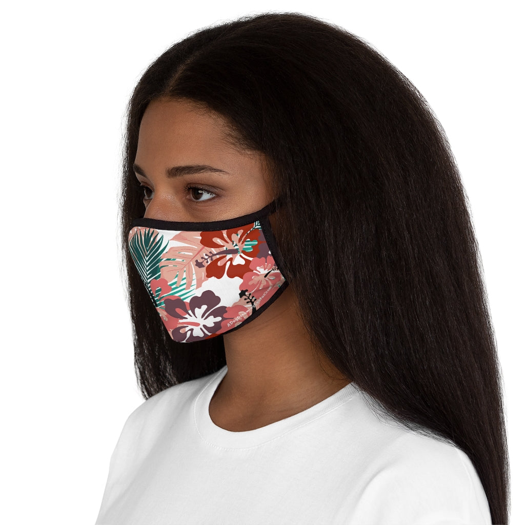 Reds Hawaiian Style Form Fitted Polyester Face Covering Mask