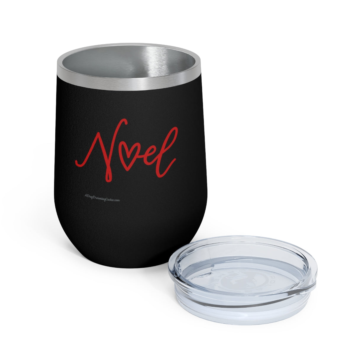 Red Noel White, Black or Silver 12oz Insulated Wine Tumbler - Cup Mug Drinkware