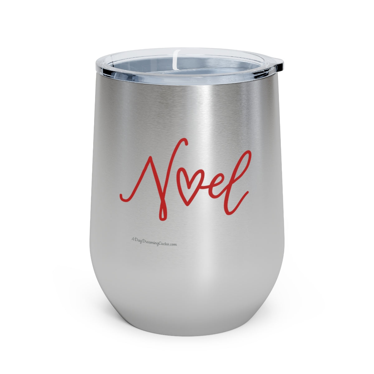 Red Noel White, Black or Silver 12oz Insulated Wine Tumbler - Cup Mug Drinkware