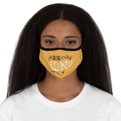 Be Kind Gold Classic Style Form Fitted Polyester Face Covering Mask