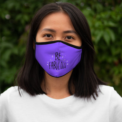 Be Fabulous Purple Classic Style Form Fitted Polyester Face Covering Mask